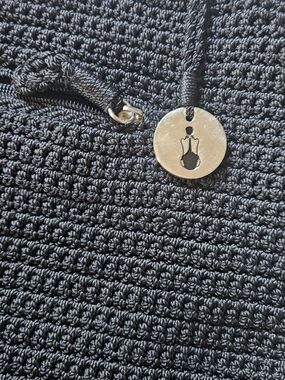 The Sak Black Crochet-Style Tote with Braided Handles